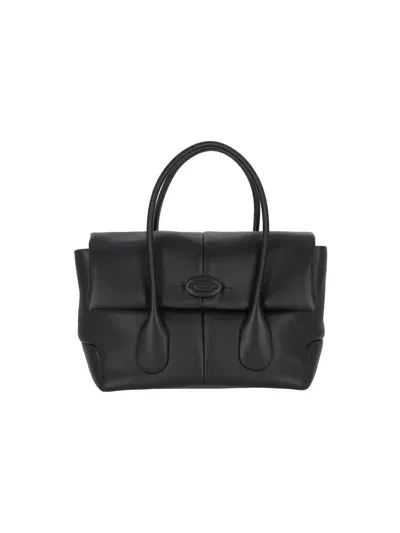 Tod's Small Handbag Di Bag Reverse In Black