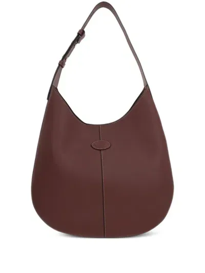 Tod's Small Hobo Di Bag In Brown