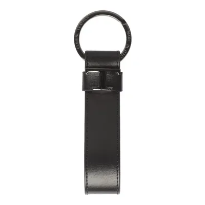 Tod's T- Logo Keyring In Black