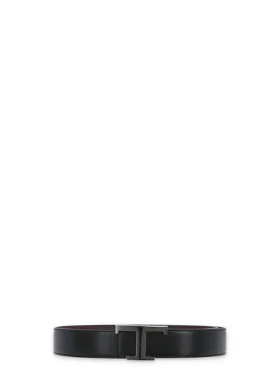 Tod's T Timeless Belt In Black