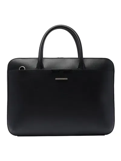 Tod's T Timeless Medium Briefcase In Negro