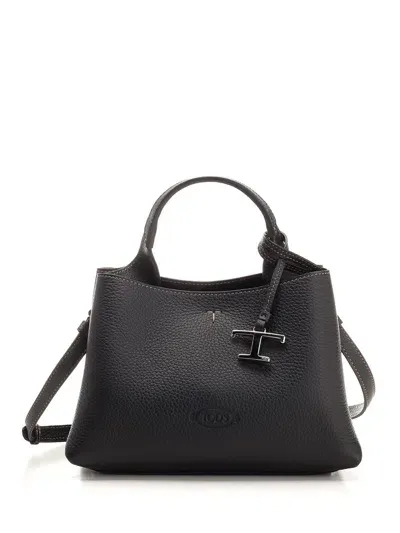 Tod's T Timeless Micro Handbag In Black