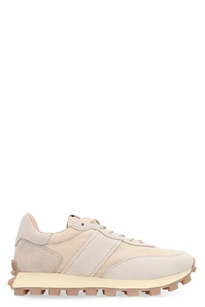 Tod's 1t Panelled Suede Sneakers In Beige