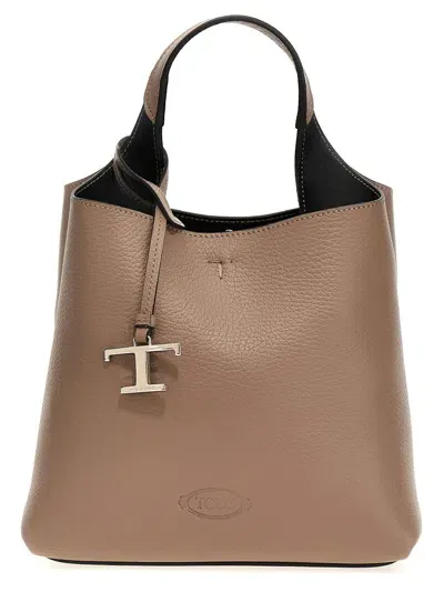 Tod's 'apa Mini' Handbag In Gray