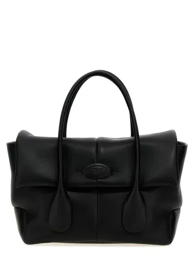 Tod's 'bag Reverse' Small Handbag In Black