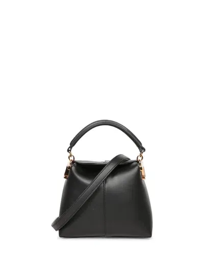 Tod's Fold-over Flap Leather Shoulder Bag In Nero