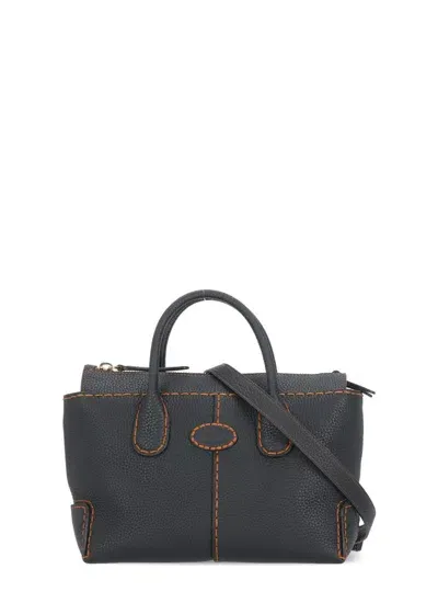 Tod's Leather Shoulder Bag In Black