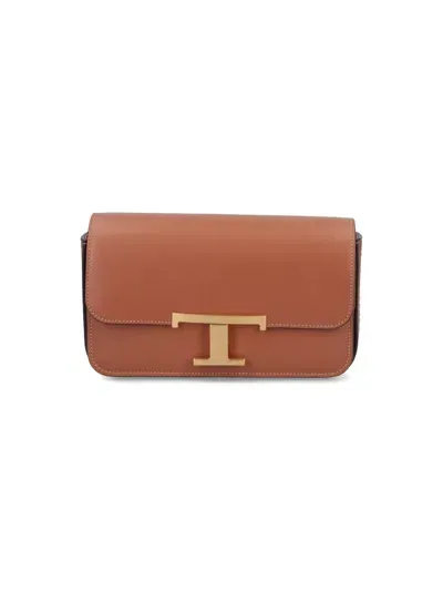 Tod's Mini Bag "t Timeless" In Brown