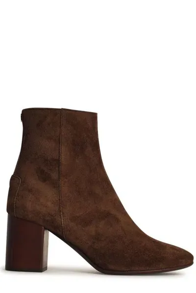 Tod's Suede Ankle Boots In Brown