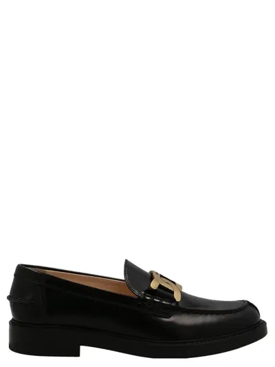 Tod's Catena Loafers In Black