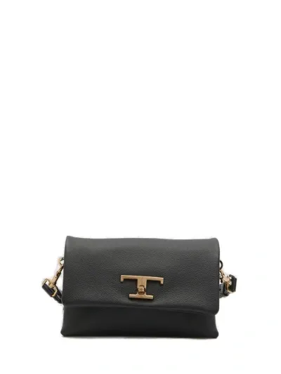 Tod's Flap T Timeless Mini Bag In Black