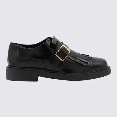 Tod's Leather Laced-up Shoes In Black