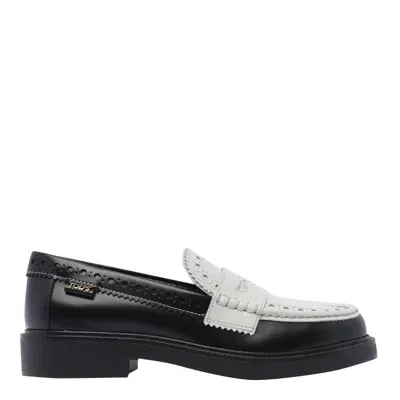 Tod's Leather Loafers In Negro