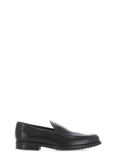 Tod's Flat Shoes In Black