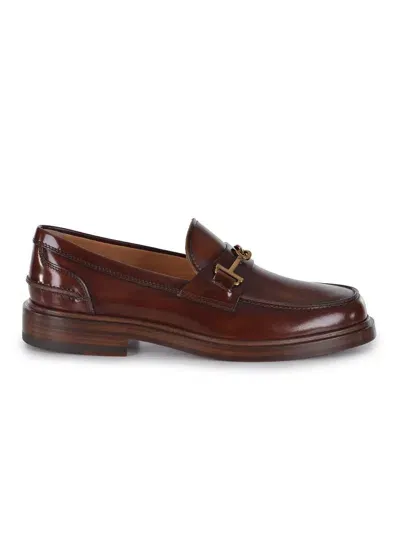 Tod's Flat Shoes In Brown