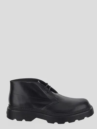 Tod's Lace-up Shoe In Black