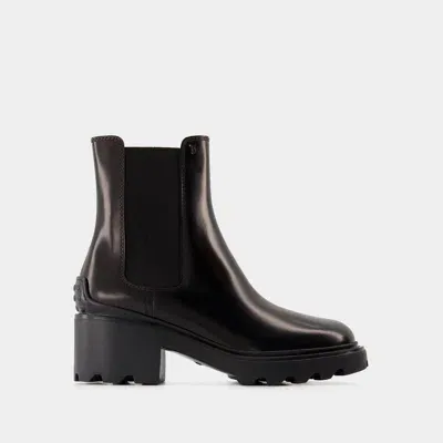 Tod's Bottes Gomma Carro T60 -  - Cuir - Noir In Black