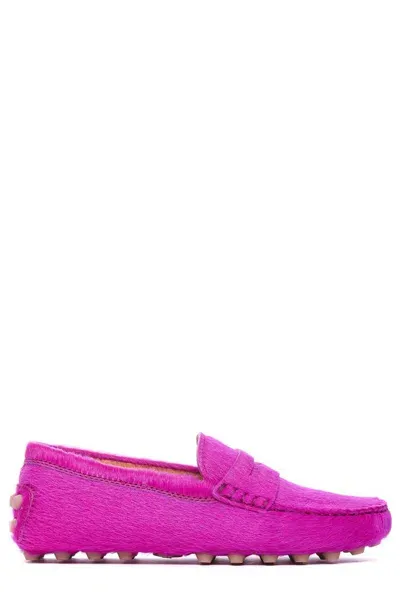 Tod's Loafers With Bubble Gommini Design In Pink