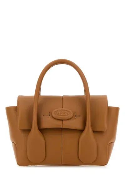 Tod's Reverse Di Bag Handbag In Beige O Tan