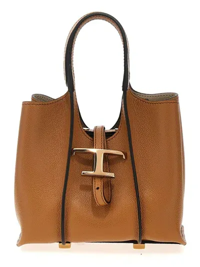 Tod's 't Micro' Handbag In Beige O Tan