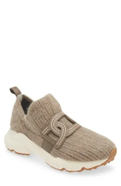 Tod's Kate Sport Run Wool Blend Slip-on Sneaker In Altraversione