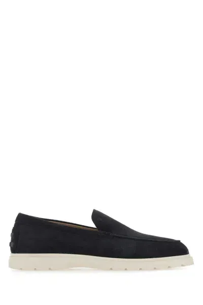 Tod's Suede Slip On In Blue