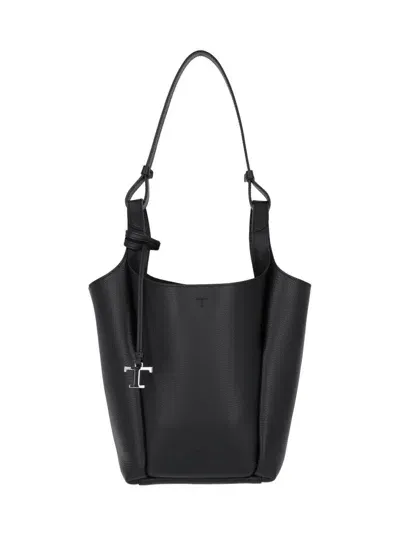 Tod's Black Leather Shoulder Bag