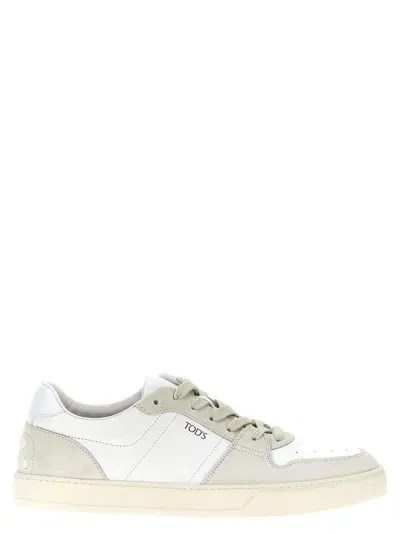 Tod's Logo Sneakers In Gray