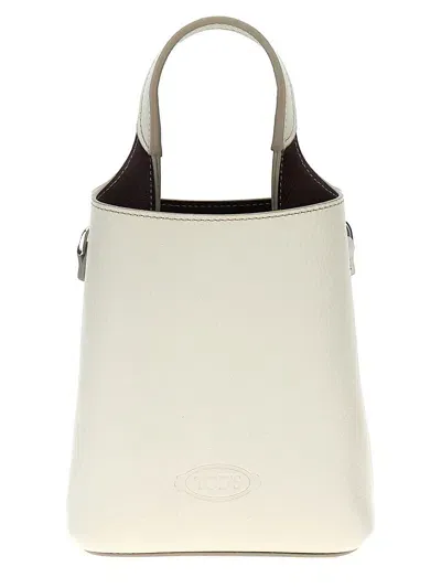 Tod's 'micro ' Handbag In White