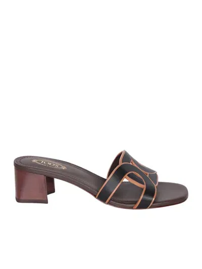 Tod's Catena Sandals In Black