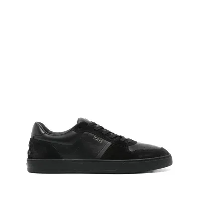 Tod's Logo Sneakers In Black