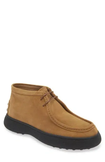 Tod's Suede Chukka Boot In Bronzo Medio