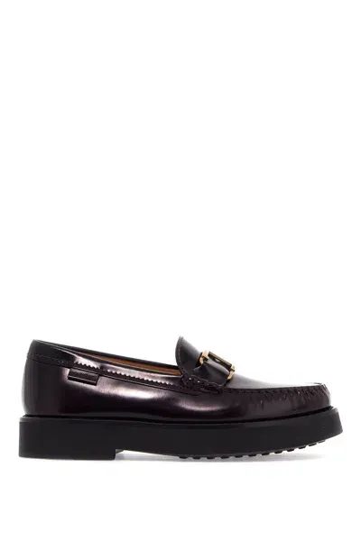 Tod's T Timeless Leather Loafers In White