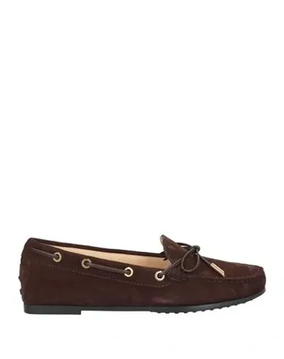 Tod's Gommino Bow-detailed Suede Loafers In Brown