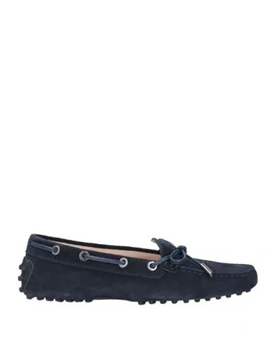 Tod's Gommino Driving Loafers In Navy Blue