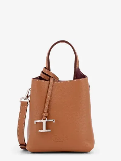 Tod's Woman  Woman Beige Bucket Bags In Cream