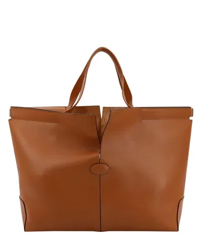 Tod's Tods Di Folio Shopping Bag In Brown