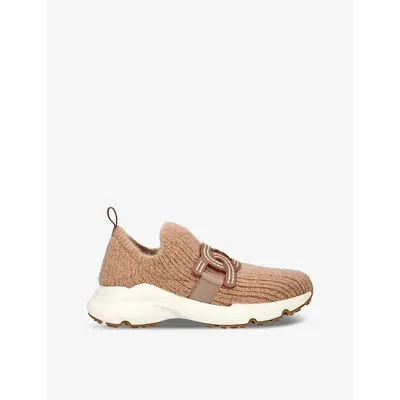 Tod's Sport Run 54c Sneaker In Tan