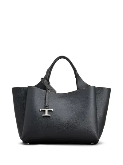 Tod's Borsa A Spalla Con Applicazione In Black