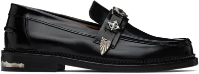 Toga Virilis Black Metal Loafers