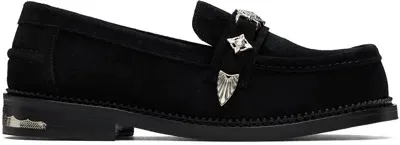 Toga Virilis Black Suede Loafers