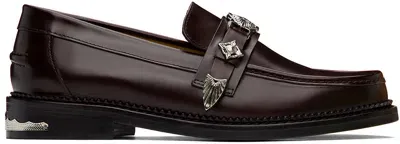 Toga Virilis Ssense Exclusive Burgundy Loafers