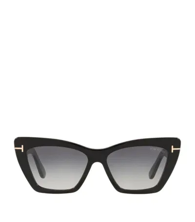 Tom Ford Eyewear Whyatt Butterfly Framed Sunglasses In Black