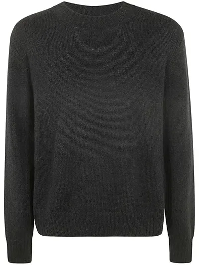 Tom Ford Alpaca Blend Is Crew Neck Sweater In Black