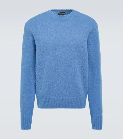 Tom Ford Alpaca-blend Sweater In Blue