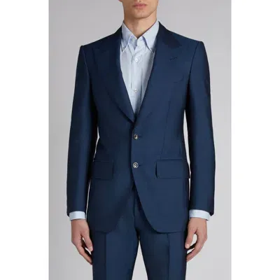 Tom Ford Atticus Wool & Mohair Suit In Navy