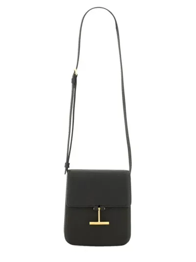 Tom Ford Black Grain Leather Tara Mini Bag