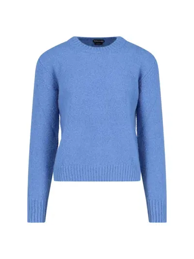 Tom Ford Basic Sweater In Blue