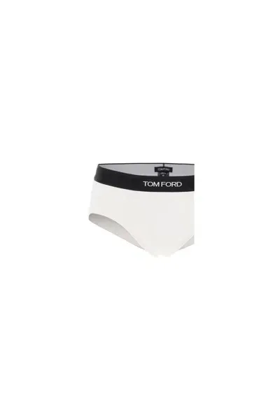 Tom Ford 'bi Pack Logo Band Slip With In White