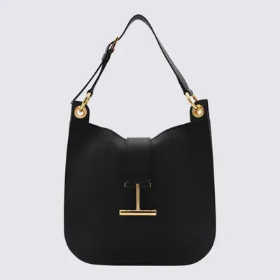 Tom Ford Tara Black Calf Leather Shoulder Bag